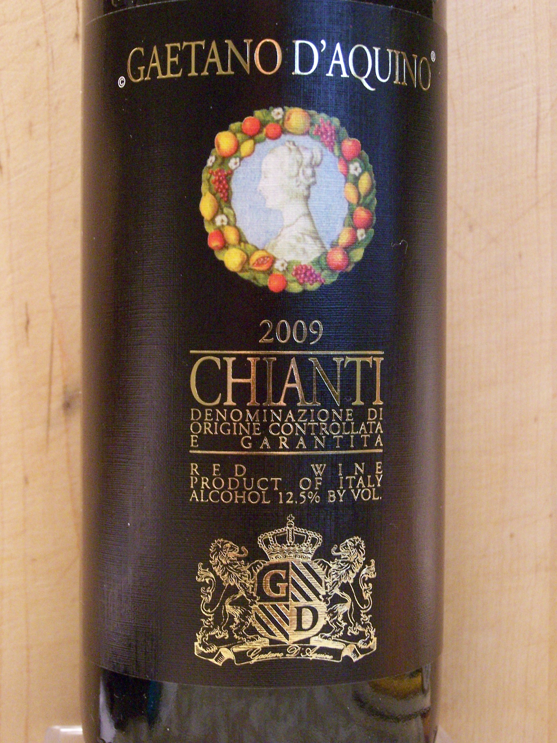 Gaetano D’Aquino Chianti DOCG – 2009 – Wine Review Ain't ...